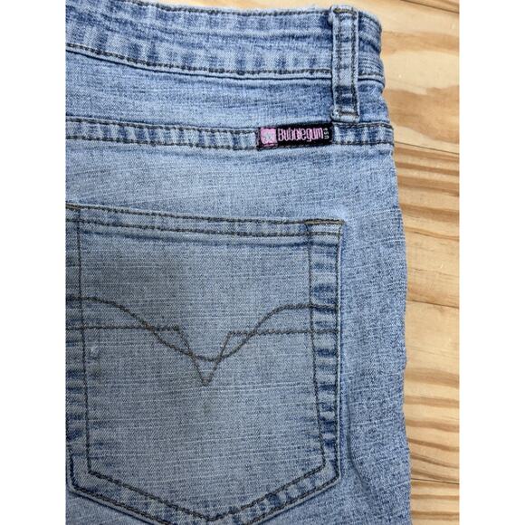 Bubble Gum USA Short Shorts Denim Blue Jean Shorts Juniors Size 7/8 - Picture 3 of 12
